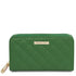 Ada - Double zip around soft leather wallet